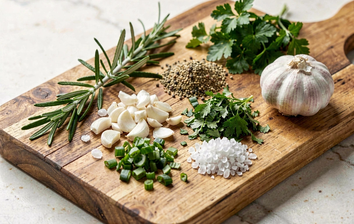 Especias y hierbas frescas